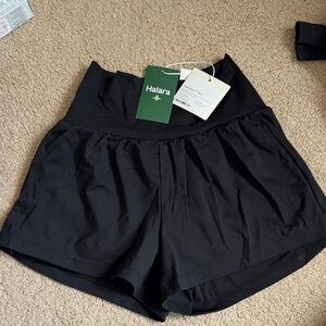 HALARA Women's High Waist Black Shorts